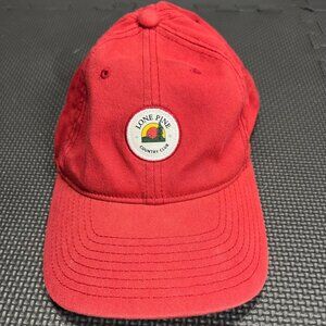 Lone Pine Country Club Red Flexfit Fitted Baseball Cap L/XL Cotton Blend Vietnam